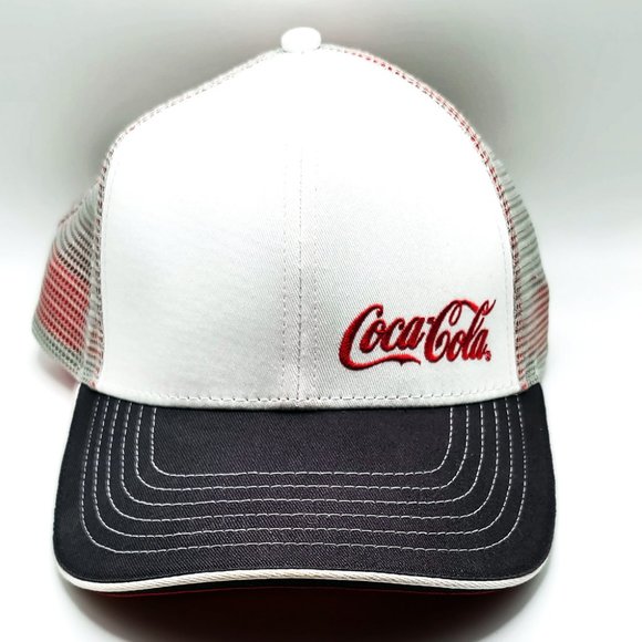 Vintage 80s K-Products Coca-Cola Mesh Back Trucker Cap - Picture 2 of 8
